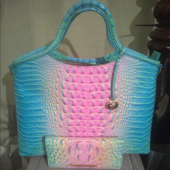 cotton candy brahmin bag